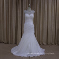 Beaded Applique Stain Wedding Dress